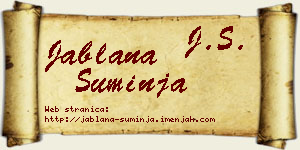 Jablana Suminja vizit kartica